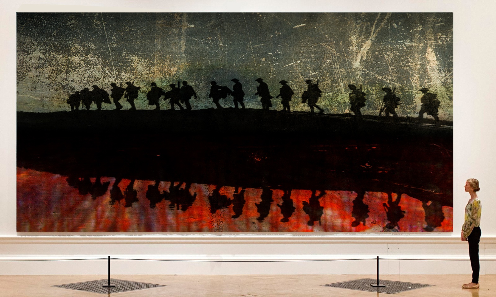 Thomas Dellerts WW 1 artworks on exhibit  Poetry and Reality of WW1  Nice France 2016